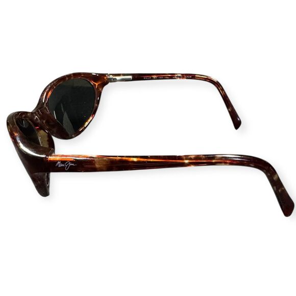 Maui Jim Regatta MJ 159-10 Polarized Sunglasses Brown Tortoise W/Rose VTG w Case main image 8